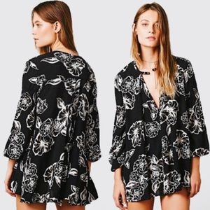 Free People | Floral Foil Swing Tunic/Dress | S